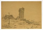 В.В.Богаткин.Разрушенное здание обкома. В.В.Богаткин.Разрушенное здание обкома.