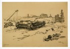 В.В.Богаткин.СХИ.Немецкий танк на окраине. В.В.Богаткин.СХИ.Немецкий танк на окраине.